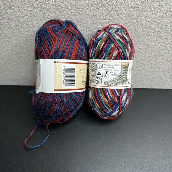 Mixed Yarn lot - 3‎ skiens Silja & Regia Sock Yarn Multicolor - Picture 3 of 7